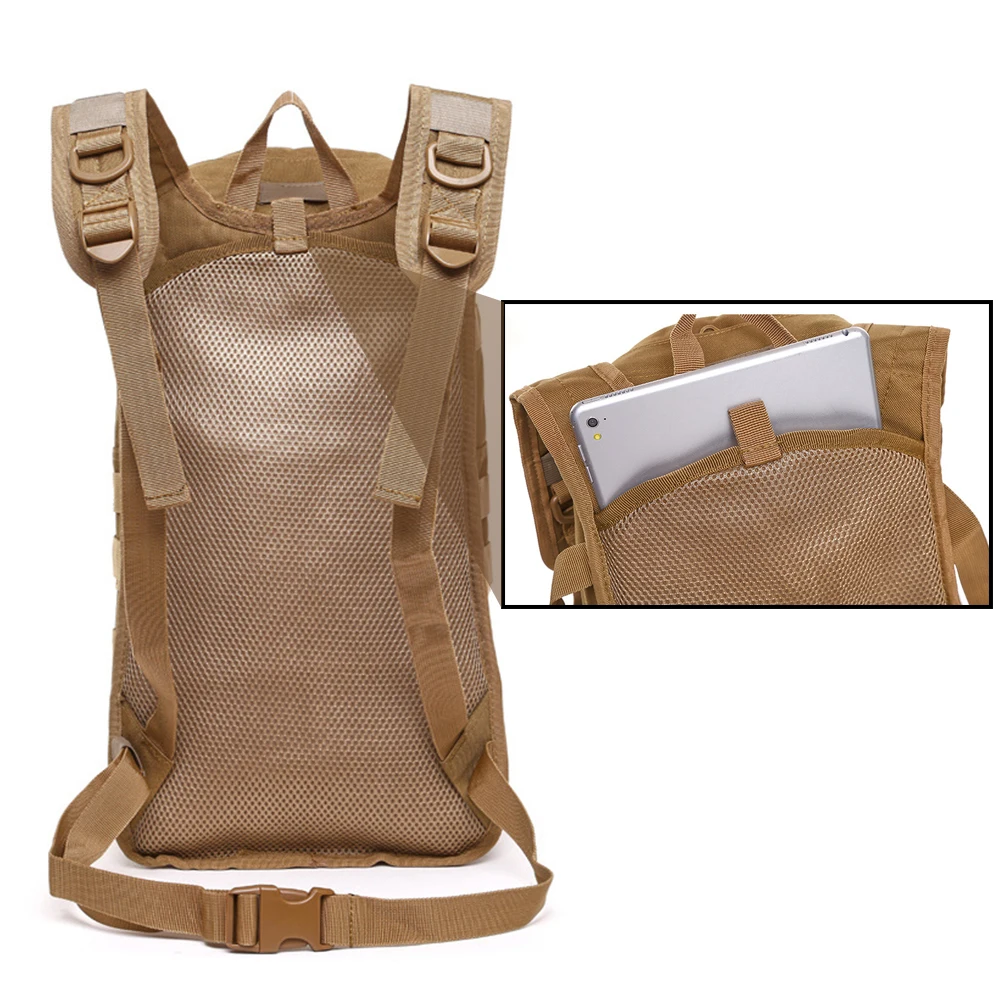 15L Bicycle Cycling Bag Bike Bags Water Climbing Backpack Camping Riding Travel Molle Tactical Outdoor Hydration Sack Fanny Pack 3