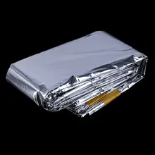 Портативный водонепроницаемый Серебряный многоразовая экстренная помощь фольга кемпинг выживания Спальный Мешок Y51D