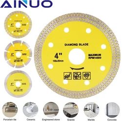105mm Diamond Saw Blade Cutting Disc Cold/Hot Pressed Turbo Blade Dry Wet Cutter For Porcelain Tile Ceramic Stone