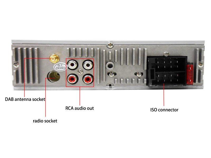 1 Din автомагнитола DAB Авторадио Bluetooth Авто Аудио Стерео RDS AM FM MP3 USB SD Aux-in-dash ISO головное устройство PHYEE SX-MP3520DAB - Цвет: ISO Connector