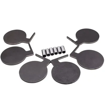 

Q235 Dueling Tree Steel Target 6pcs 6" x 3/8" Pads DIY Shooting UDV