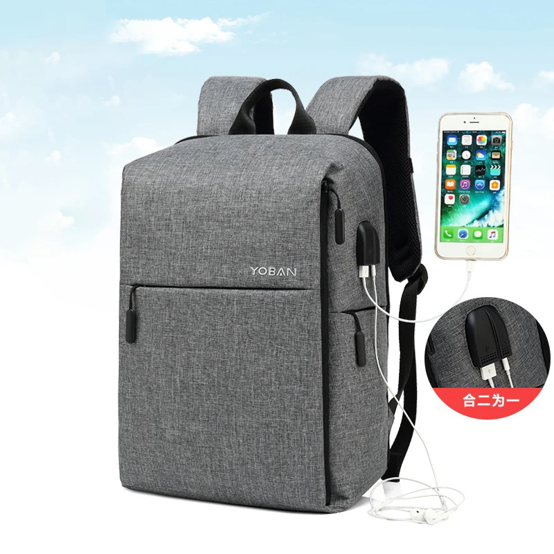 

TIANHOO High quality Anti-theft backpacks smart usb charging waterproof Oxford cloth business computer casual men's bag backpack