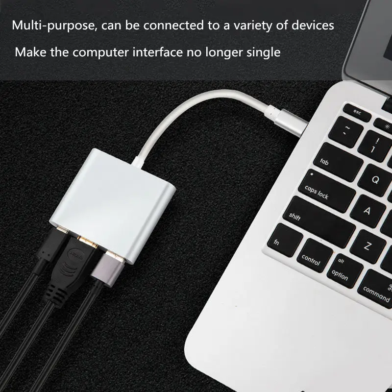 High-speed 3-port USB3.0 HUB 4K HDMI USB-C OTG adapter for Micro USB charging port for smartphone iMac laptop desktop accessorie