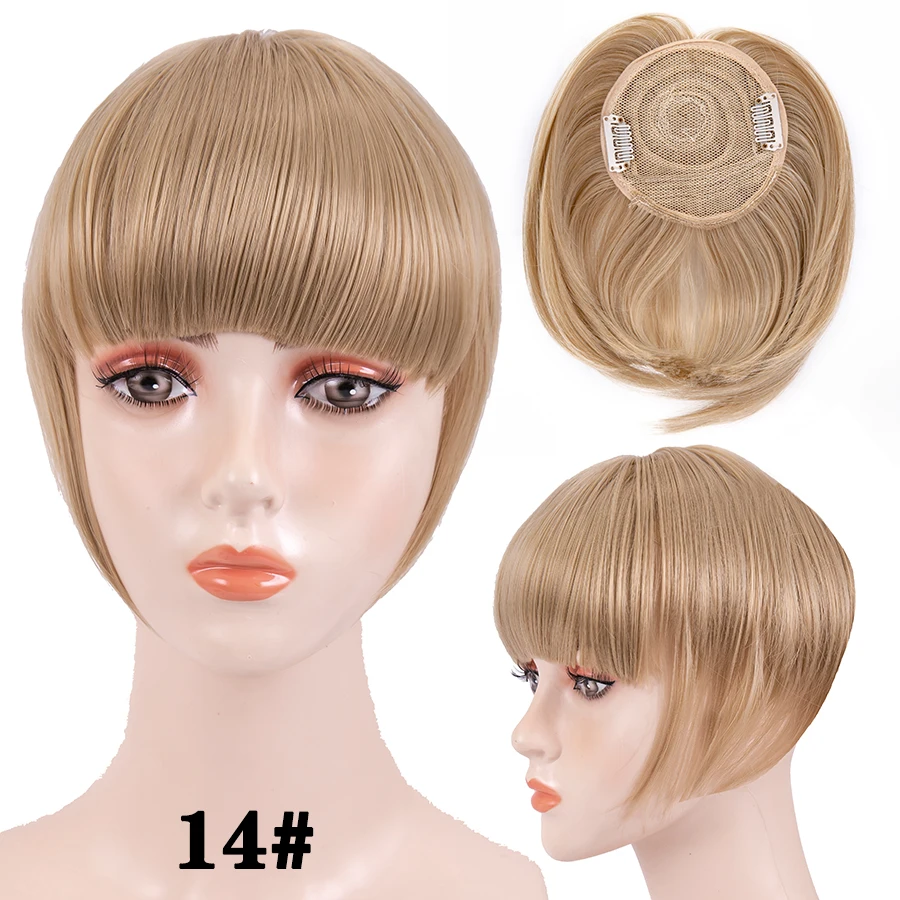 Tanio Leeons krótkie syntetyczne grzywki żaroodporne treski włosy kobiety naturalne krótkie fałszywe sklep