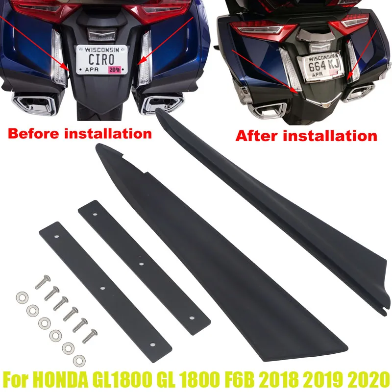 

For Honda Goldwing GL1800 GL 1800 F6B 2018 2019 2020 Motorcycle Black Rear Fender Filler Strips Rear fender baffle