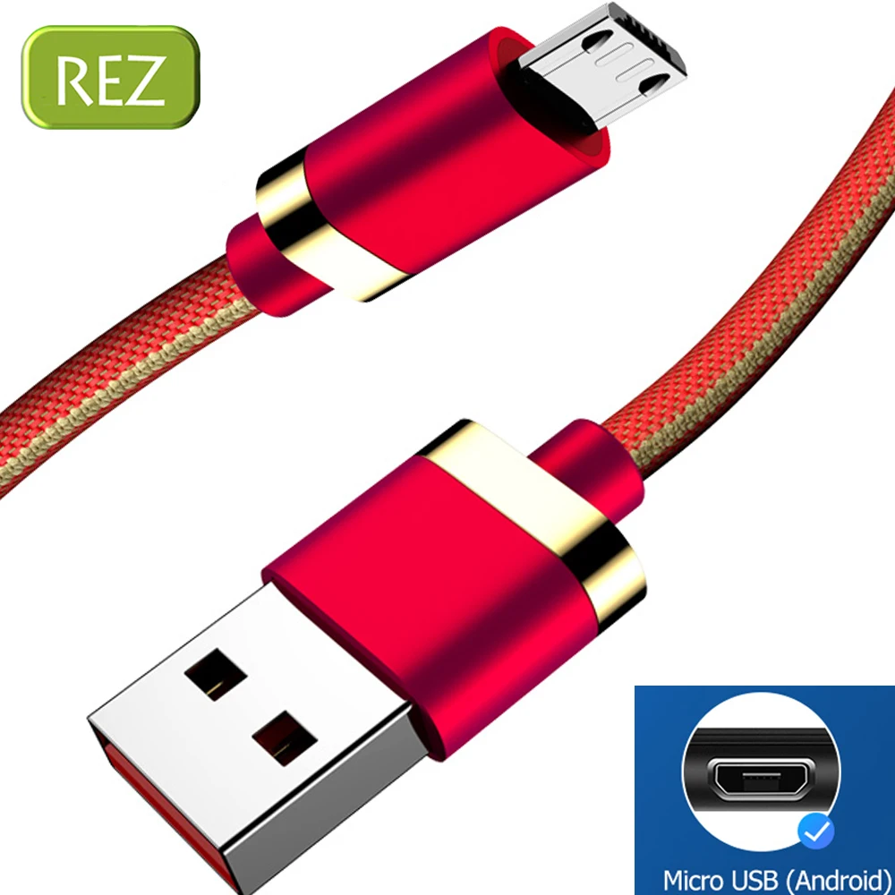 Кабель Micro USB с нейлоновой оплеткой для быстрой зарядки USB кабель для передачи данных для телефона Android кабель Micro USB кабель для телефона samsung VIVO