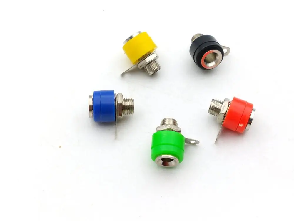 10 шт Латунное покрытие обвязочная стойка разъем типа банан для 4 мм бананового