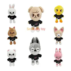 Skzoo peluches de animales de dibujos animados para niños y adultos, juguetes de peluche de 20cm, muñeca Bbokari Leebit Wolf Chan Puppym
