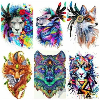 

HUACAN 5D Diamond Painting Animal Home Decoration Full Square Drill Embroidery Picture Handcraft Kit Lover Gift