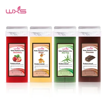 

100g Depilatory Wax Cartridge Hair Removal Cream Beeswax 5 Flavor Strawberry Rose Chocolate Honey Roll-On Hot Wax All Types Skin
