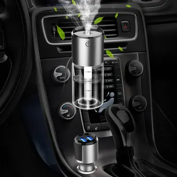 

Dual USB QC3.0 Aroma Mist Humidifier Car Air Purifier Outlet Clip Car Charger Spray Fast Charging Mist Sprayer Car Humidifier