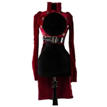 WEPBEL женское сексуальное платье средневековая винтажная Водолазка с длинным рукавом бархатные шипованные ажурные платья-смокинги