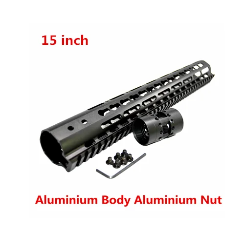 15 TOtrait AR15 M-Lok Mlok " 9" 1" 12" 13," 15" 1" 19" тонкий свободный поплавок M-LOK рукоятка прицел крепление со стальной гайкой - Цвет: 15