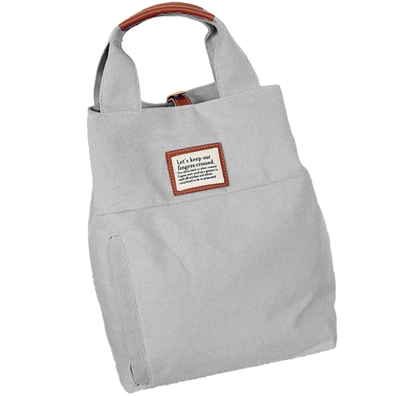 Light Grey Джокер Многофункциональный индивидуальный студенческий рюкзак Mori холщовый рюкзак в духе колледжа тканевый рюкзак - Цвет: Light Grey