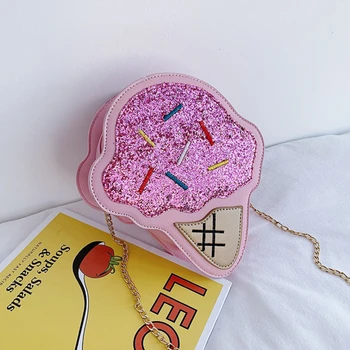 

Women Ice cream Crossbody Bags Creative Girl Designer Single Shoulder Bag Female Shopping Coin Purse Leather Messenger Bags