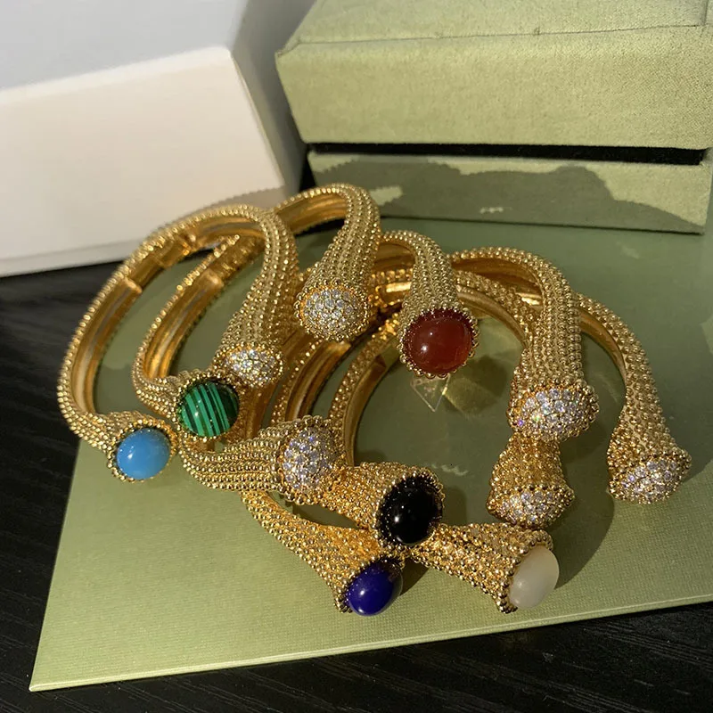 Bracelet Брендовые ювелирные изделия из чистого стерлингового серебра 925 пробы для женщин, круглые бусины, браслеты, кольца, ювелирный набор, фирменный цветной браслет, набор колец - Окраска металла: Bracelet
