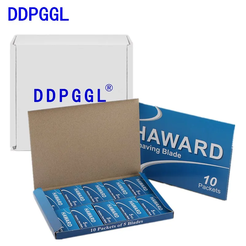 

DDPGGL Men Shaving Blade 100pieces Double Edge Safety Razor Blades For Shaving & Women Hair Removal Titanium Blades