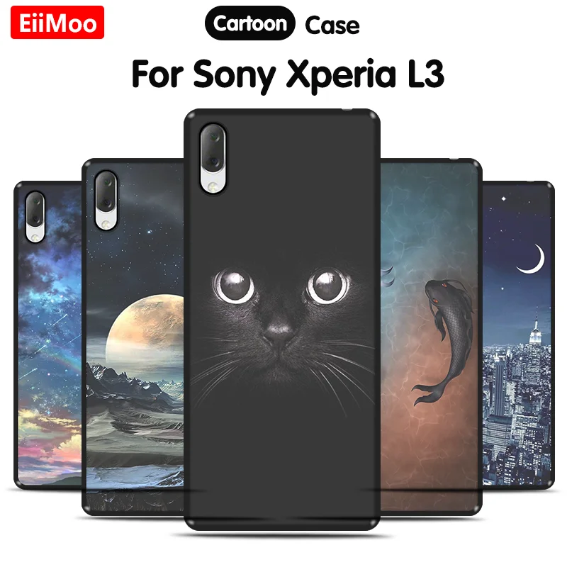EiiMoo для Sony Xperia L3 чехол L4312 L4332 мягкий из ТПУ Experia L3312 L3322 | Мобильные телефоны и