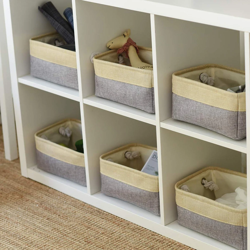 SHUJIN Linen Storage Box Large Kids Toy Storage Box Folding Portable Cloth Storage Blanket Basket Storage Toy Laundry Hamper