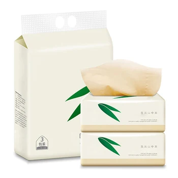 

3 Packs Soft Pure Facial Tissues Paper Napkins Household Office Paper Towels TN88