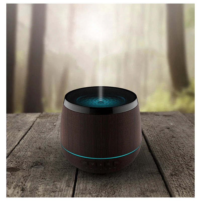 Bluetooth Speaker Aromatherapy Essential Oil Diffuser Ultrasonic Cool Mist Humidifier with Music Player 4 Colors LED Lamp Light