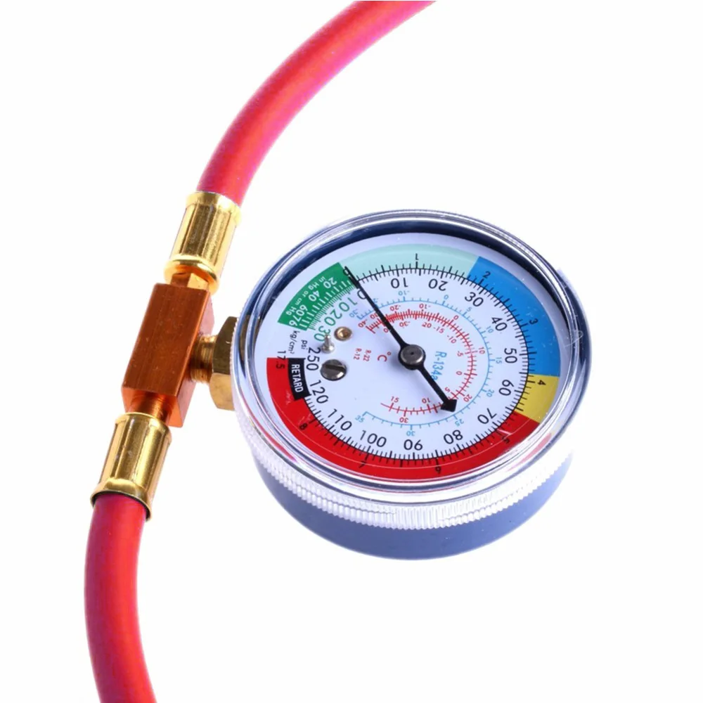 

Car Refrigerants Fluorine Charging Add Plus Pipe Tube Hose R134A F1/2ACME Red