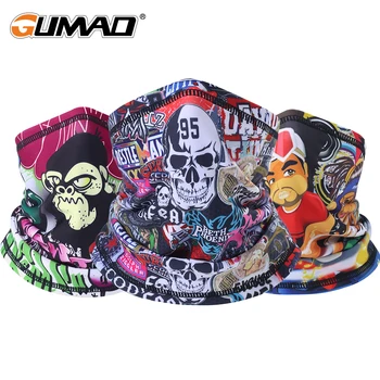 

3D Seam Skull Neck Gaiter Thermal Half Face Warmer Fleece Tube Shield Sport Cycling Skiing Bike Bandana Scarf Men Women
