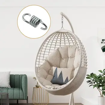 

2pcs Iron Galvanized Spring Fits Hammock Chair Outdoor Garden Swing Hammock Leisure Accessories