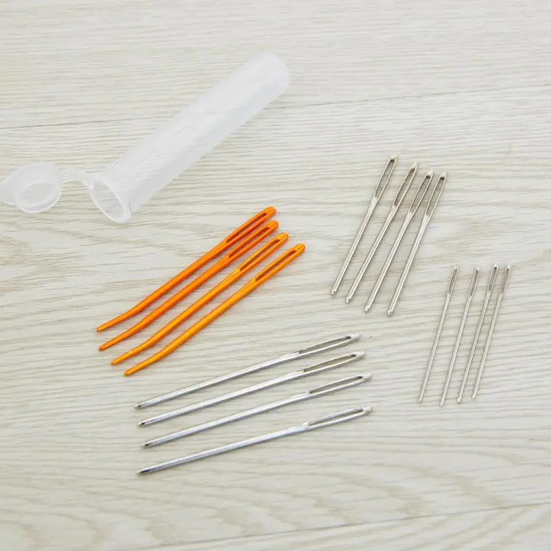 Large Eye Blunt Sewing Needle Set Cross Stitch Knitting Needles Handmade Leather Embroidery Thread Needle Sewing Accessories sewing needles