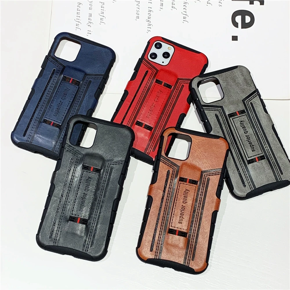 Кожаный чехол для iPhone 11 с держателем карты 11Pro Max смарт-чехол мобильного телефона X