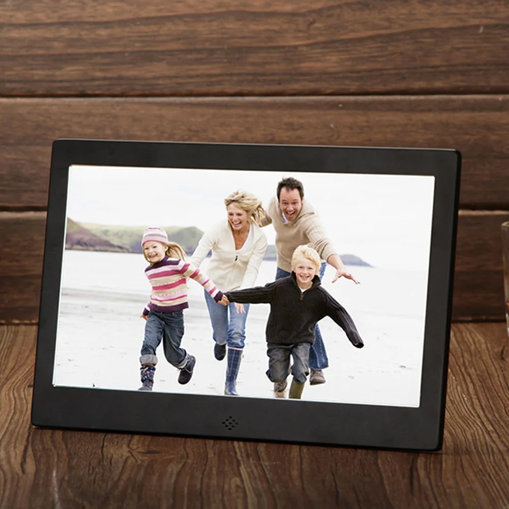 

10 Inch Metal LED Digital Photo Frame Video Music Calendar Clock Player 1024x600 Resolution