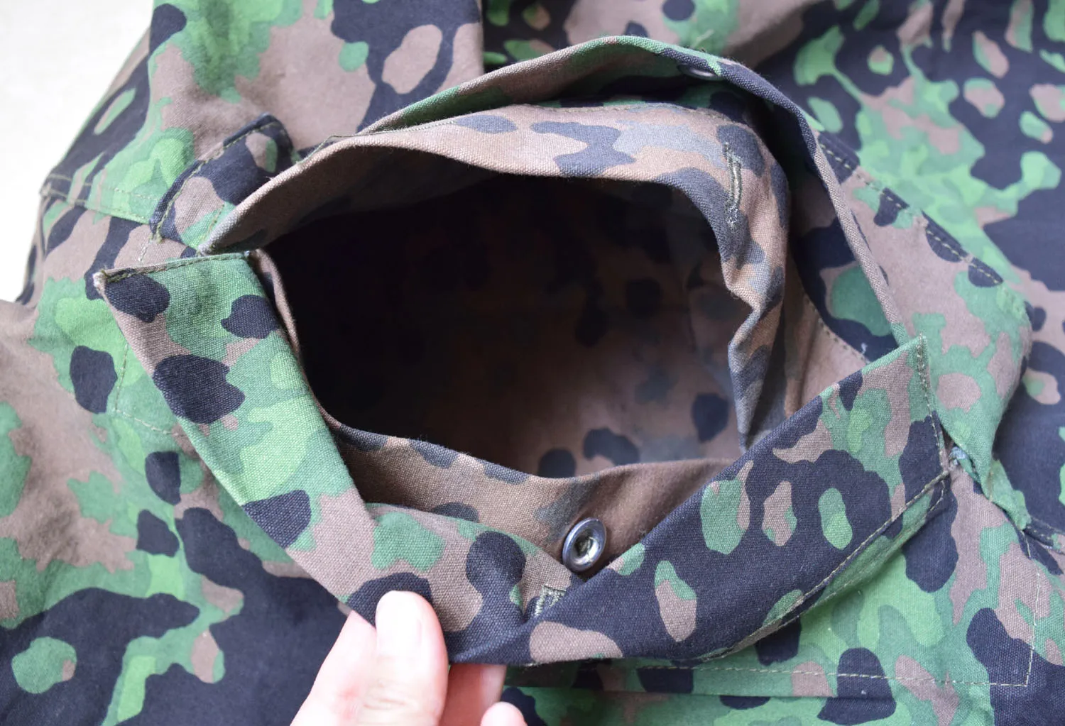 Replica REVERSIBLE German Camouflage Plane Tree Color tent cloth Poncho Mlitary Reenactments
