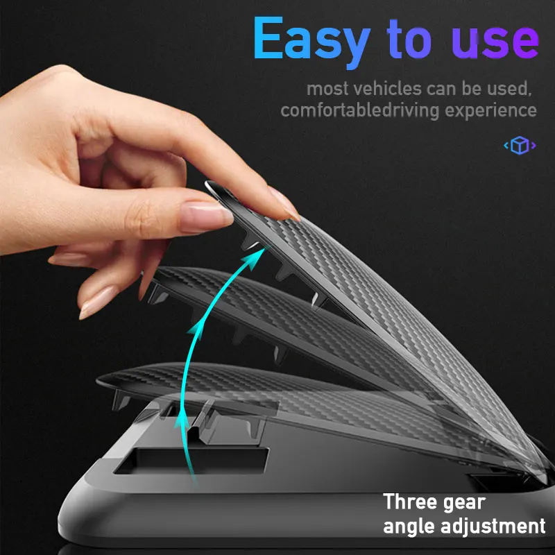 ABS Black Car Phone Holder Mount with Anti Slip GPS Navigation