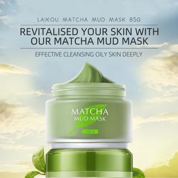 

Green Clay Matcha Mask Lasting Moisturizing Oil Control Shrink Pores Firming Skin Cleansing Mask Mud