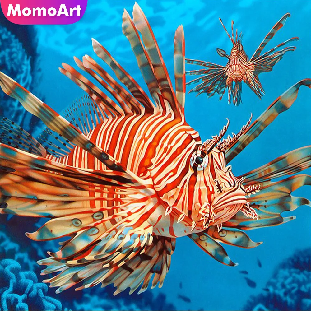 

MomoArt Diamond Embroidery Animal Fish Diamond Painting Full Square Drill Picture Of Rhinestone Mosaic Decoration Home