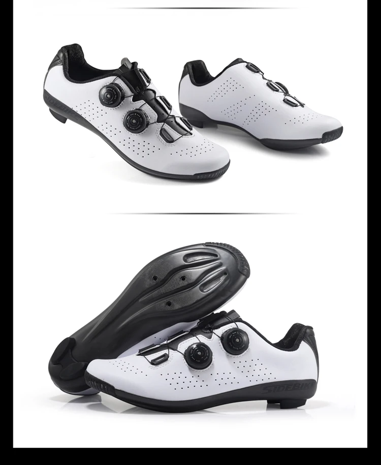 Sidebike/Обувь для шоссейного велосипеда из углеродного волокна; обувь для велоспорта; мужские профессиональные велосипедные кроссовки с самоблокирующейся пряжкой
