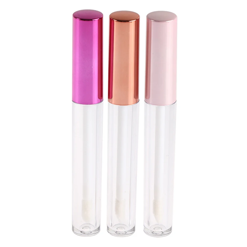

2 Pcs 2.5ml Mini Empty Refillable Bottle Lipgloss Sample Lip Balm Bottle Container With Rubber Inserts DIY Lipgloss Beauty Tool