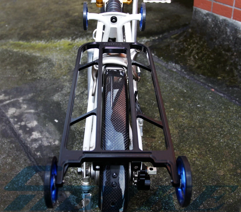 Aceoffix CNC Сверхлегкий Алюминиевый сплав задняя стойка для Brompton складные велосипеды аксессуары стойка