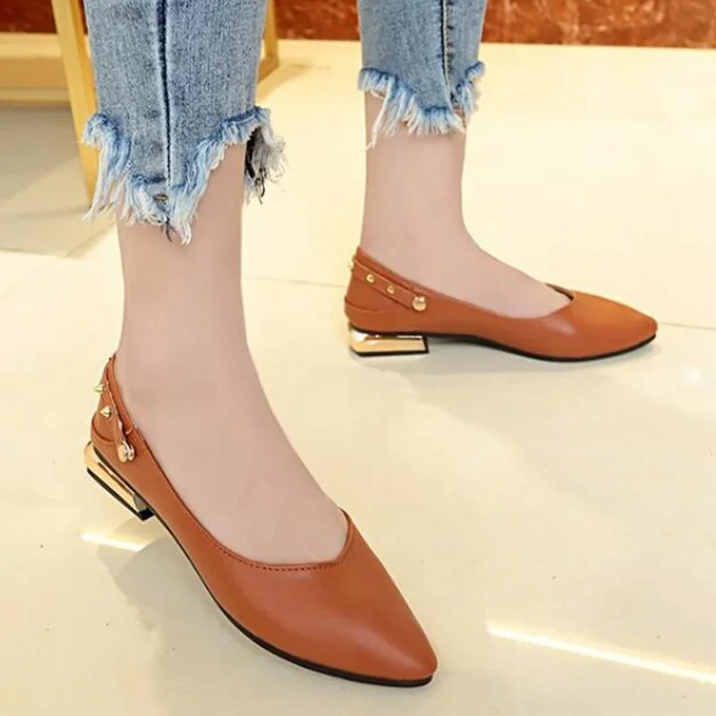 

Online Celebrity Small Leather Shoes Shoes Versatile Summer Breathable Loafers 2019 New Style Shoe Spring And Autumn WOMEN'S Sho