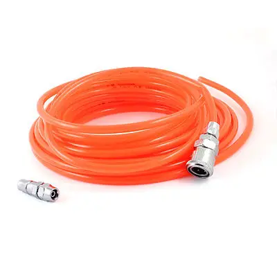 

13M Long 5/16" x 1/5" Quick Connect Polyurethane Tube Air PU Hose Orange Red