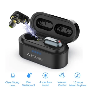 

EWA Bluetooth Earphones S101 QCC3020 chip bluetooth V5.0 bass earphones wireless Volume control headset noise reduction
