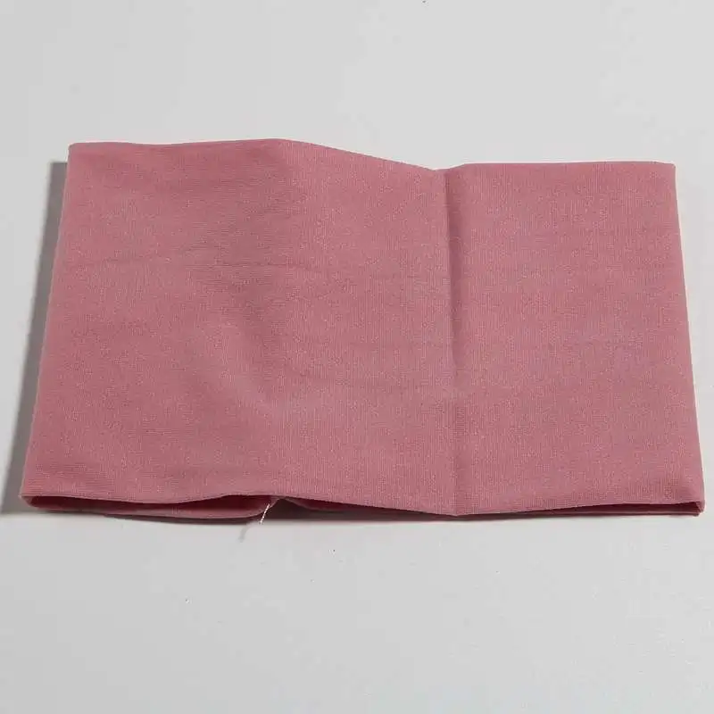 Dusty Pink 5 шт., 9*15 см, Новая эластичная нейлоновая повязка на голову, мягкая эластичная лента на голову для детей, тюрбан для девочек - Цвет: Dusty Pink