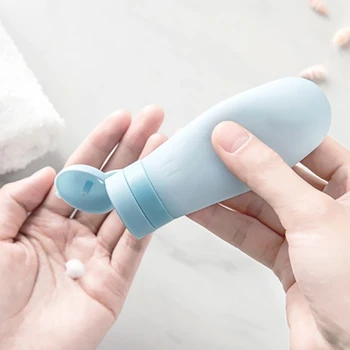 

50ML Portable Silicone Travel Refillable Bottles Cosmetic Shampoo Shower Gel Kit