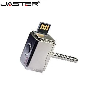 

JASTER Free Shipping Real Capacity Avengers Thor Hammer Ironman Metal USB 2.0 Flash Drive 4GB/8GB/16GB/32GB/64GB