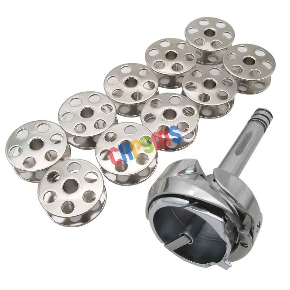 # B1830-563-BA0 + B9117-563-000 10 шт. большой поворотный крючок и катушки подходят для JUKI LU-563 563-3