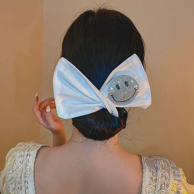 twist dish hair device 2021 new fashion bow hair ornaments women with diamond ball head lazy magic hairpin women