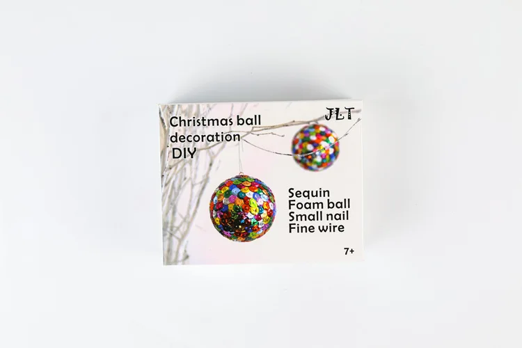 Напрямую от производителя продажа необычный, ручной работы детская игрушка цвет Декоративный Рождественский шар материал коробка