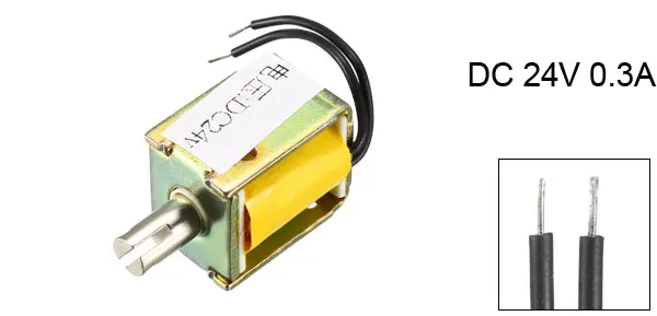 24V 1mm 230g 6mm 10g Uxcell 1 шт. Push Pull тип соленоид Электромагнит постоянного тока 3 в 5 в 6 в 12 В 24 В 2 мм 3 мм 6 мм 10 мм открытая рамка линейного движения - Цвет: 24V 1mm 230g 6mm 10g