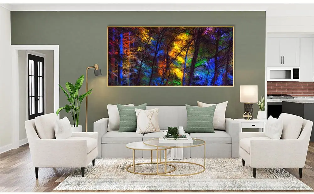 DDHH Wall Art Large Size Colorful Forest Trees Canvas Poster Art Prints Modern For Living Room Home Decorative Picture
