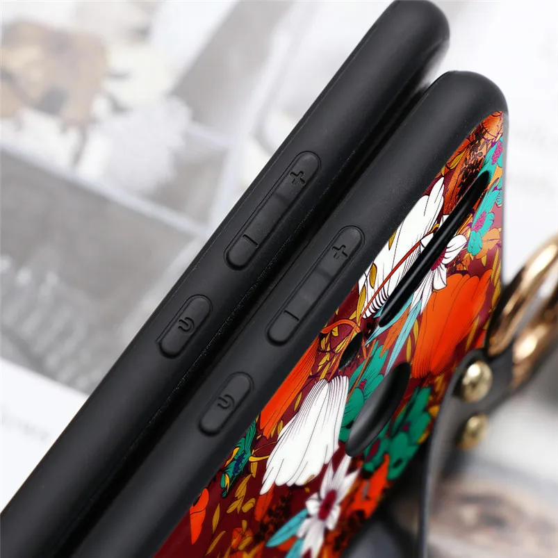 Wrist Strap Phone Holder TPU Case For Huawei P20 Lite P30 Pro P8 P9 P10 Mate 10 20 30 Lite Pro 2017 Nova 3 3i P Smart 2019 Cover